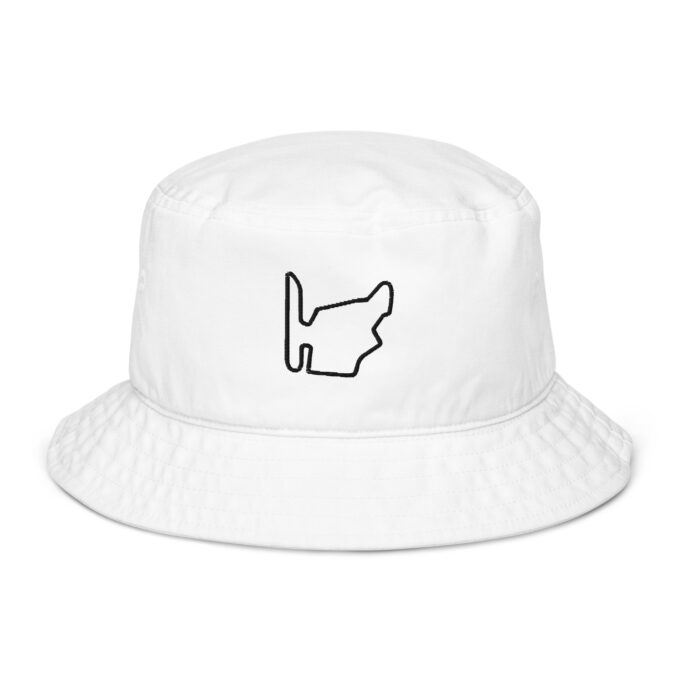 Budapest Formula 1 race track bucket hat – with race circuit silhouette