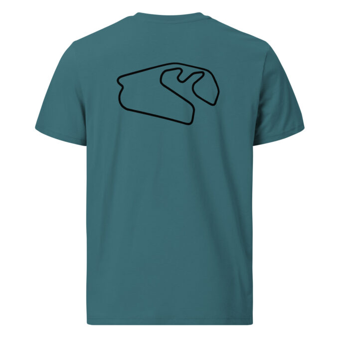 São Paulo Formula 1 race track t-shirt – with race circuit silhouette