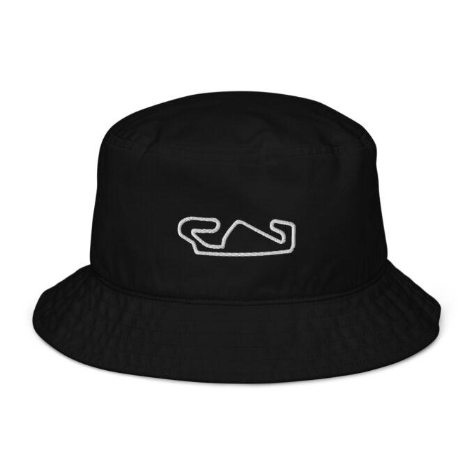 Catalunya Formula 1 race track bucket hat – with race circuit silhouette