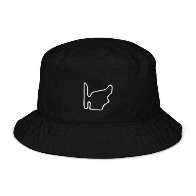 Budapest Formula 1 race track bucket hat – with race circuit silhouette