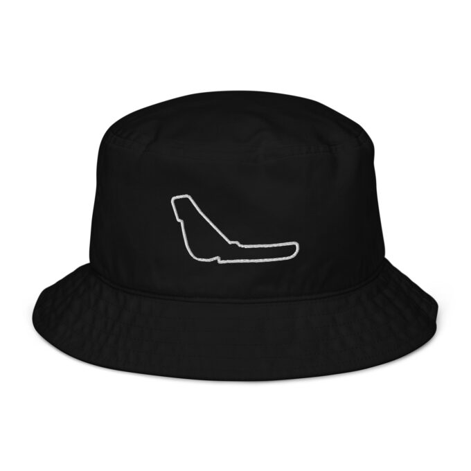 Monza Formula 1 race track bucket hat – with race circuit silhouette