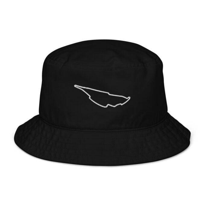 Montreal Formula 1 race track bucket hat – with race circuit silhouette