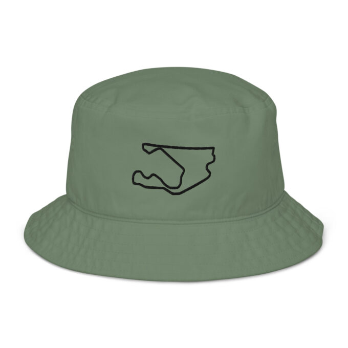 Miami Formula 1 race track bucket hat – with race circuit silhouette