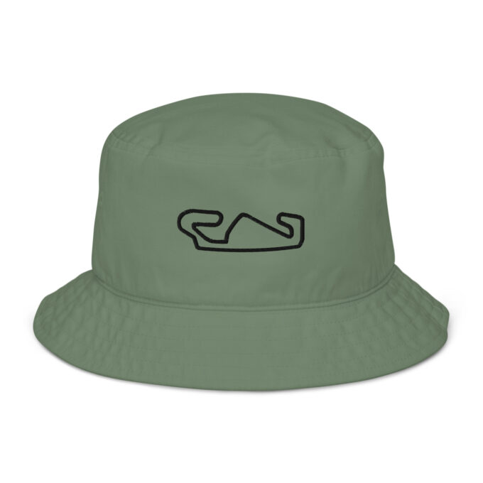 Catalunya Formula 1 race track bucket hat – with race circuit silhouette