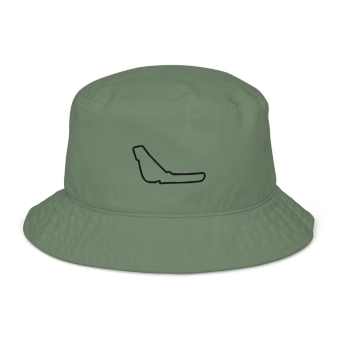 Monza Formula 1 race track bucket hat – with race circuit silhouette