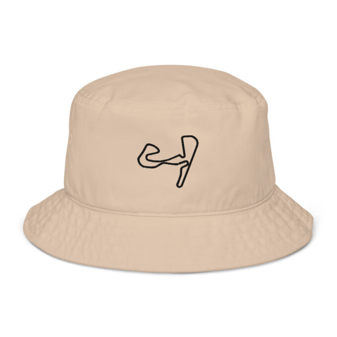 Netherlands Formula 1 race track organic bucket hat – with race circuit silhouette