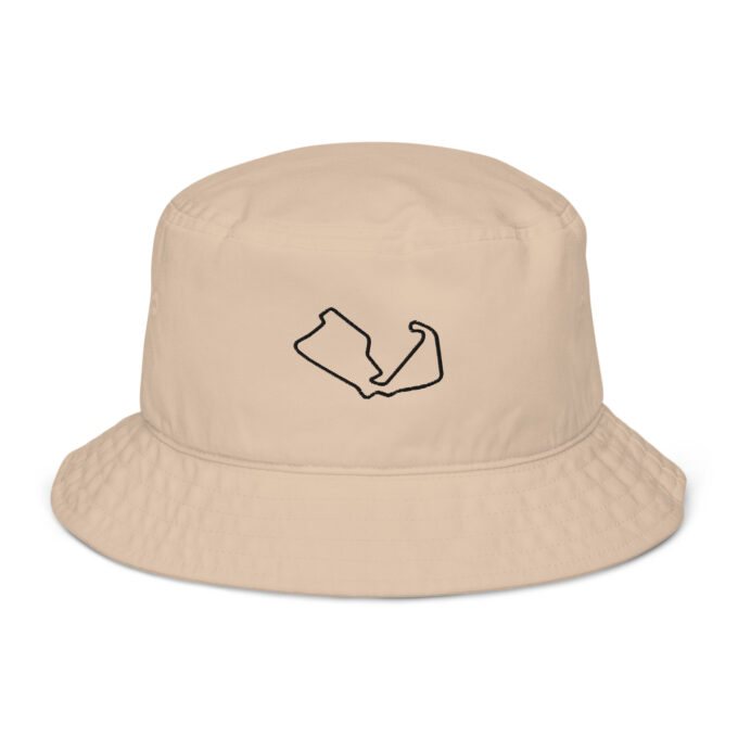 Silverstone Formula 1 race track bucket hat – with race circuit silhouette