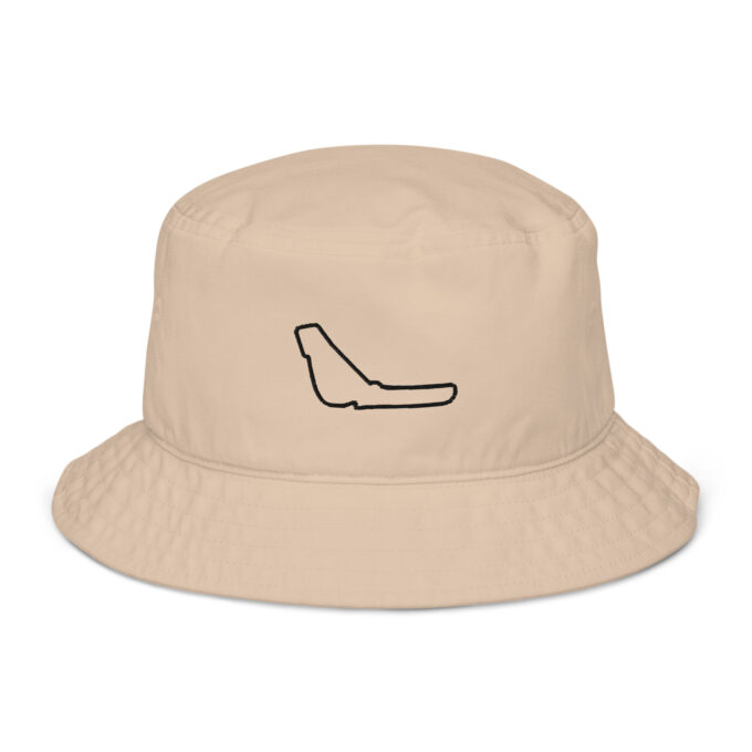 Monza Formula 1 race track bucket hat – with race circuit silhouette