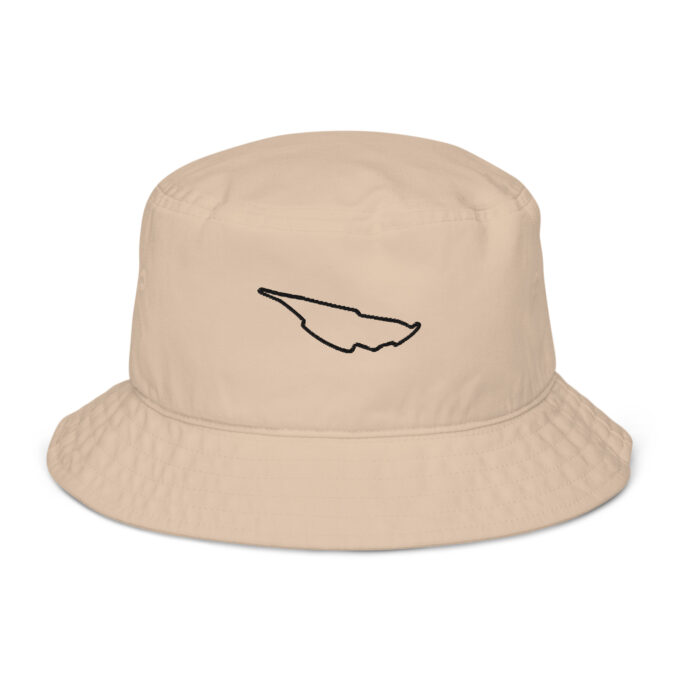 Montreal Formula 1 race track bucket hat – with race circuit silhouette