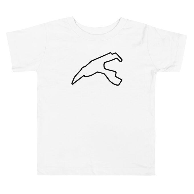 Toddler Belgium Formula 1 race track t-shirt – with race circuit silhouette