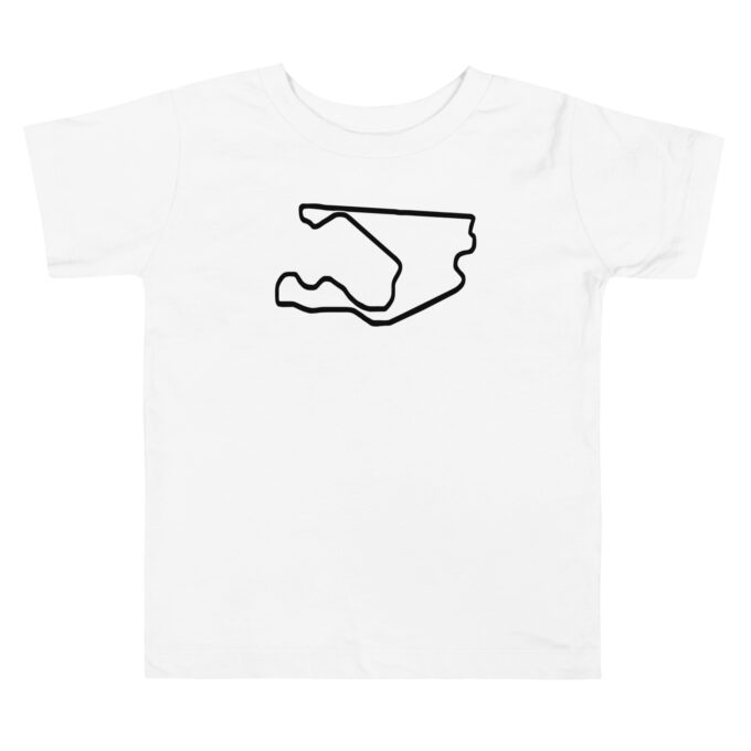 Toddler Miami Formula 1 race track t-shirt – with race circuit silhouette