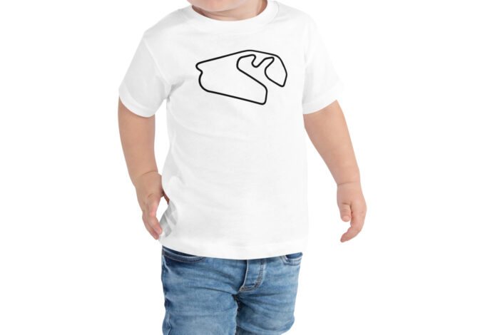 Toddler São Paulo Formula 1 race track t-shirt – with race circuit silhouette