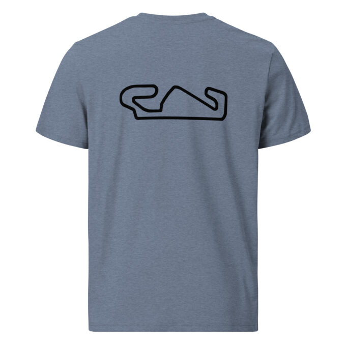 Catalunya Formula 1 race track t-shirt – with race circuit silhouette