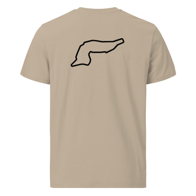 Imola Formula 1 race track t-shirt – with race circuit silhouette