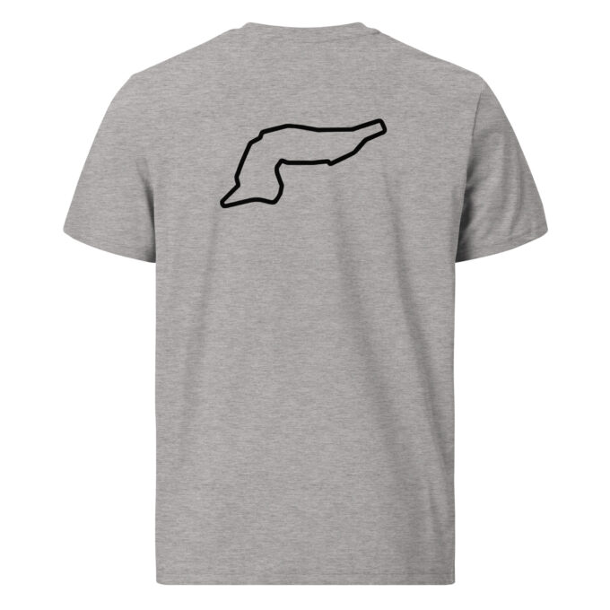 Imola Formula 1 race track t-shirt – with race circuit silhouette