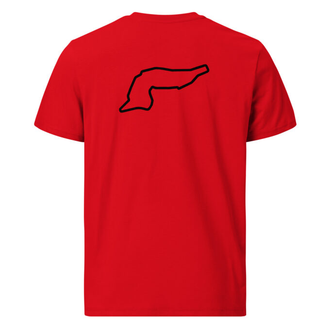 Imola Formula 1 race track t-shirt – with race circuit silhouette