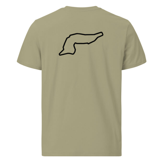 Imola Formula 1 race track t-shirt – with race circuit silhouette