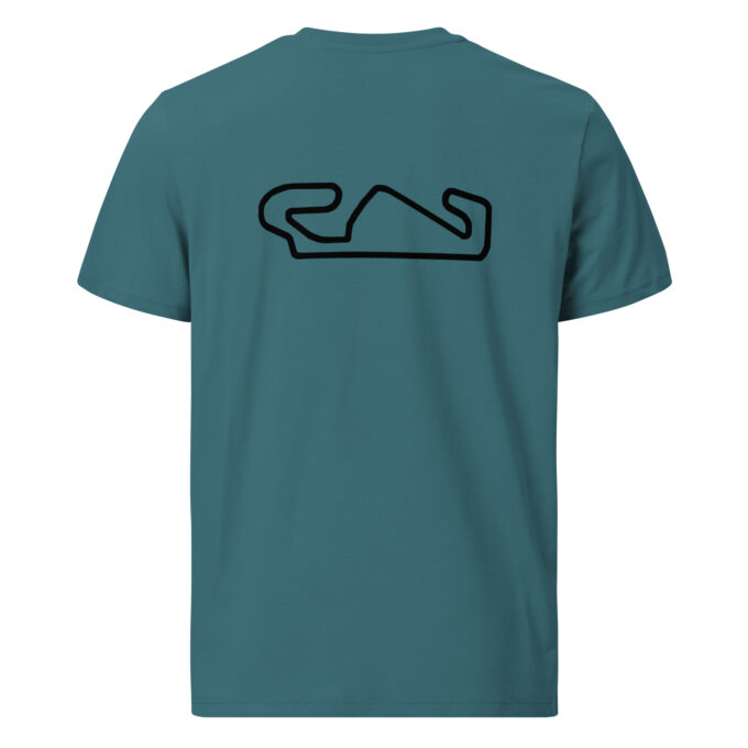 Catalunya Formula 1 race track t-shirt – with race circuit silhouette