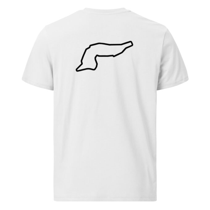 Imola Formula 1 race track t-shirt – with race circuit silhouette