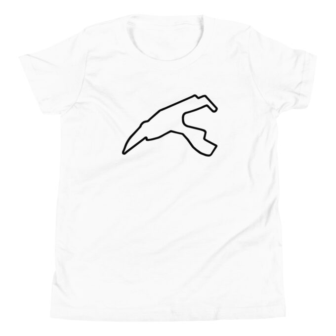 Belgium Formula 1 race track t-shirt – with race circuit silhouette