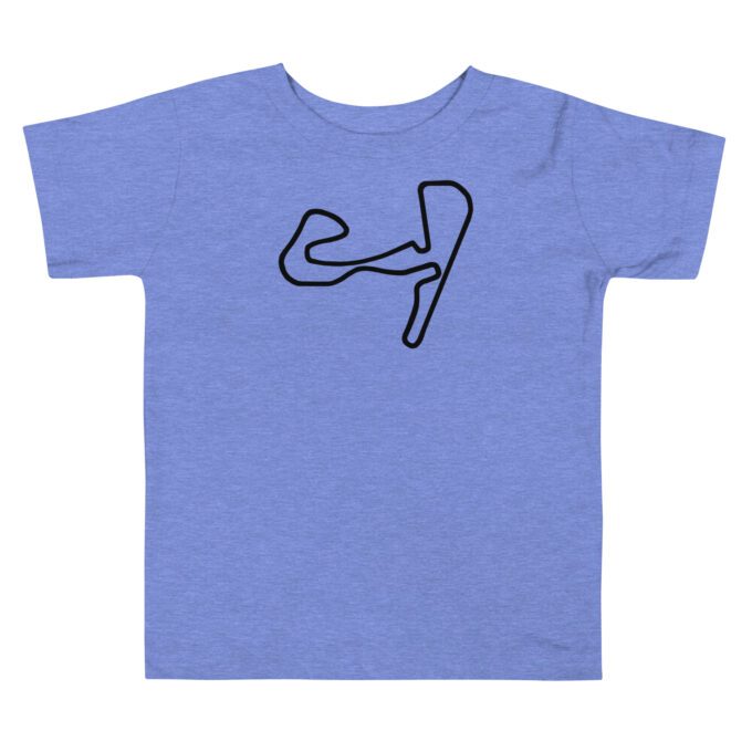 Toddler Zandvoort Formula 1 race track t-shirt – with race circuit silhouette