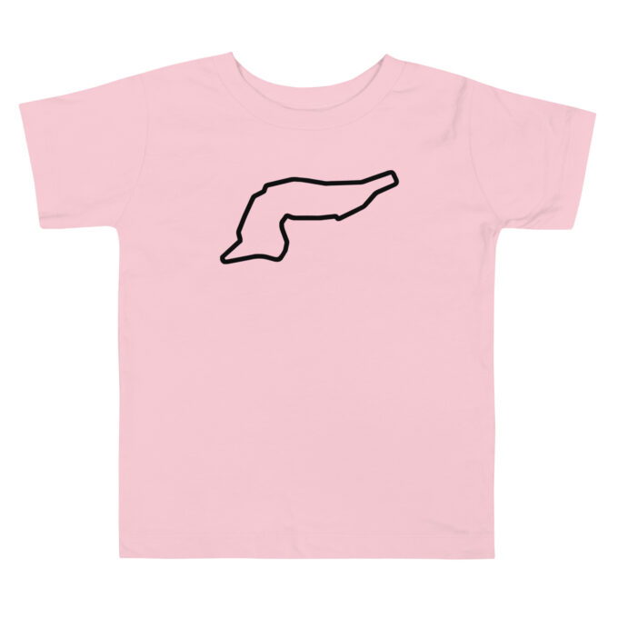 Toddler Imola Formula 1 race track t-shirt – with race circuit silhouette