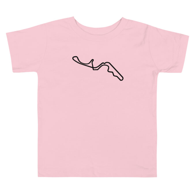 Toddler Suzaka Formula 1 race track t-shirt – with race circuit silhouette