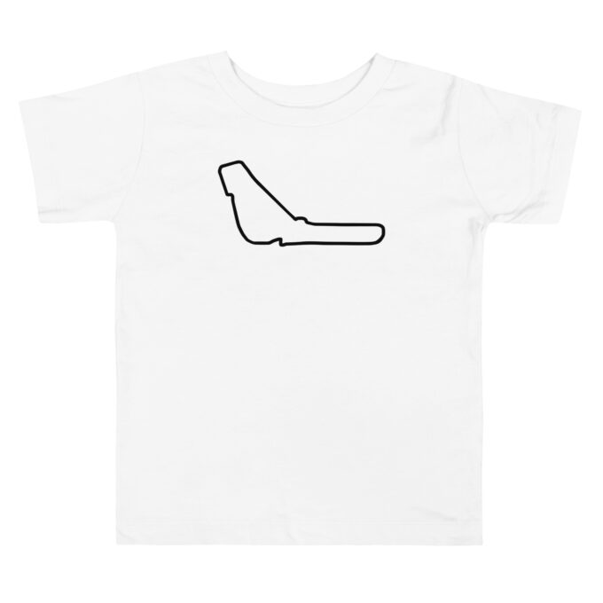 Toddler Formula 1 race track t-shirt Monza  – with race circuit silhouette