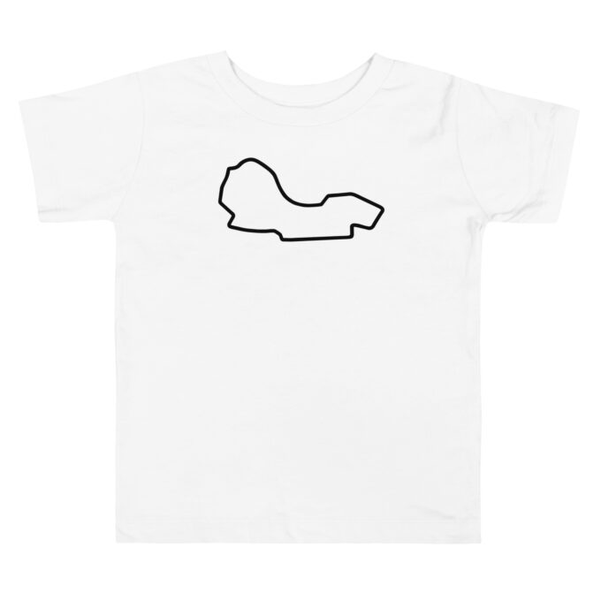 Toddler Melbourne Formula 1 race track t-shirt – with race circuit silhouette