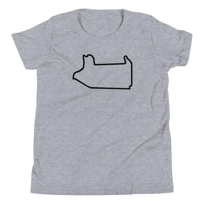 Las Vegas Formula 1 race track t-shirt – with race circuit silhouette