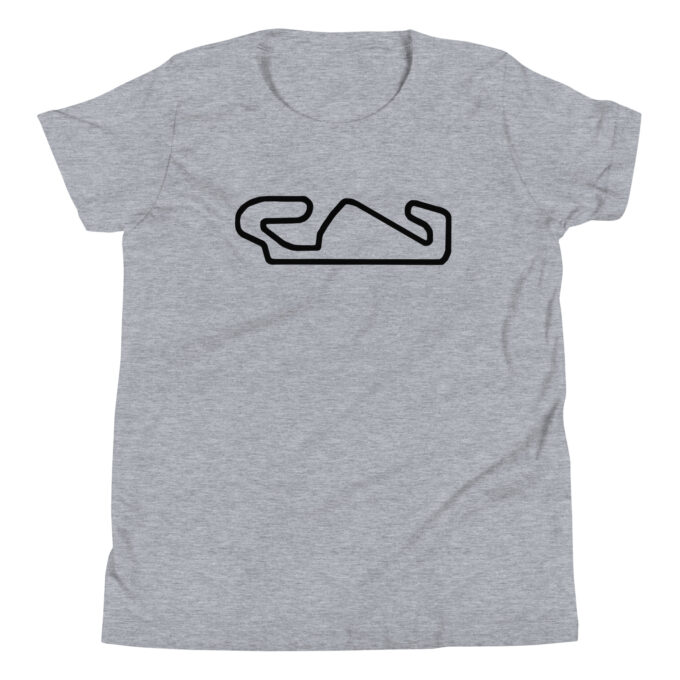 Catalunya Formula 1 youth race track t-shirt – with race circuit silhouette