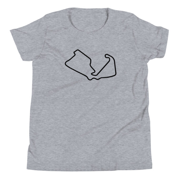 Silverstone Formula 1  youth race track t-shirt – with race circuit silhouette