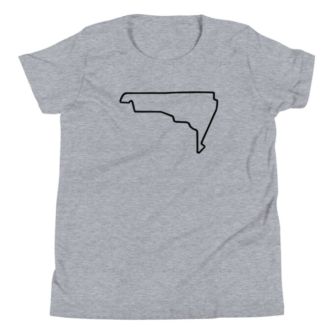 Mexico City Formula 1 youth race track t-shirt – with race circuit silhouette