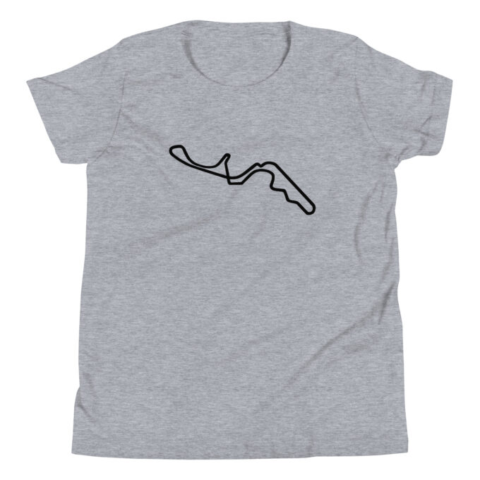 Suzaka Formula 1 youth race track t-shirt – with race circuit silhouette