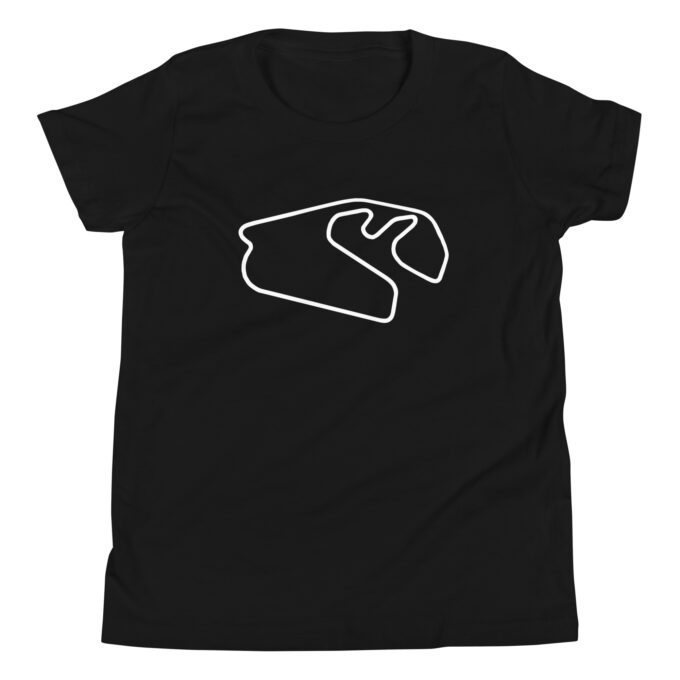 São Paulo Formula 1 youth race track t-shirt – with race circuit silhouette