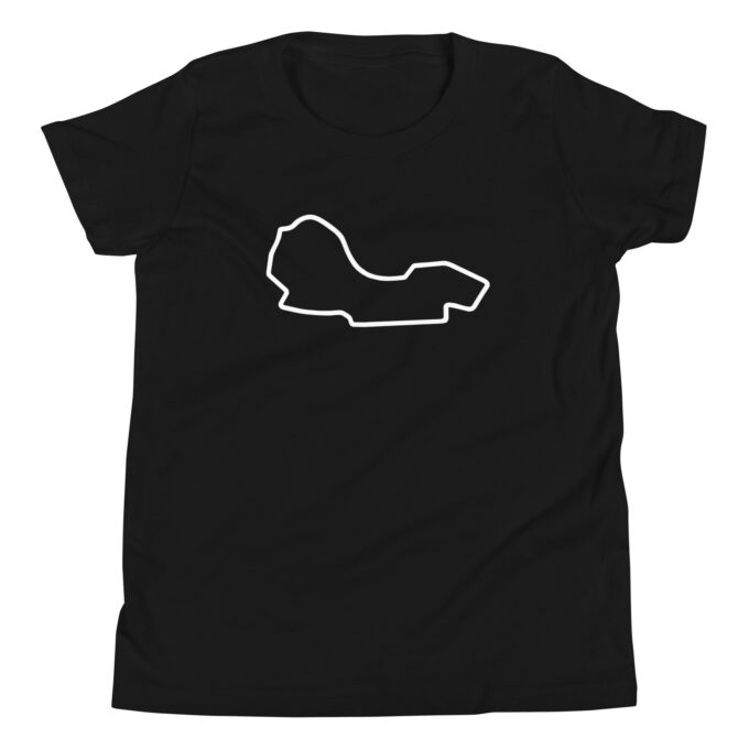 Melbourne  Formula 1 youth race track t-shirt – with race circuit silhouette