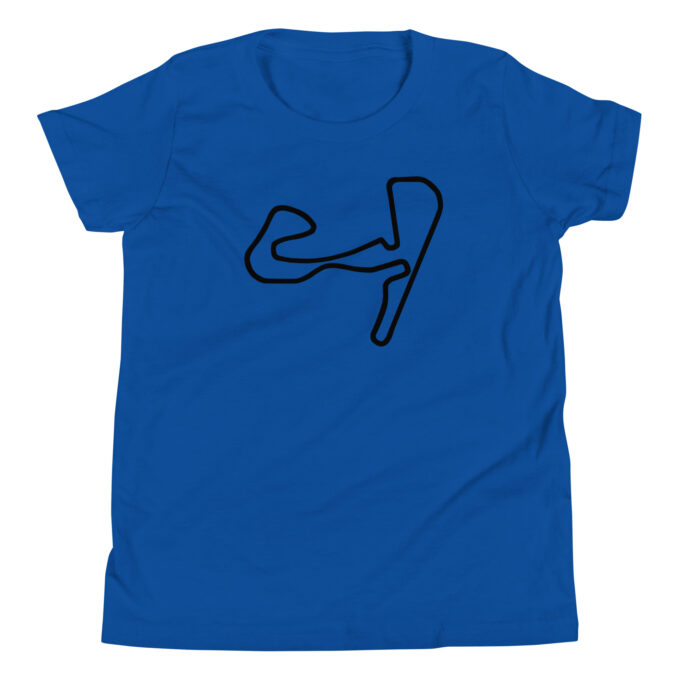 Zandvoort Formula 1 youth race track t-shirt – with race circuit silhouette