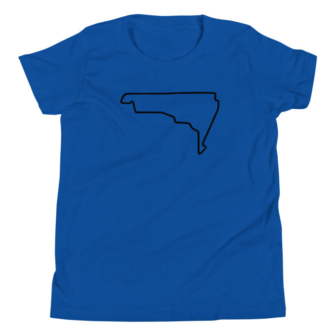 Mexico City Formula 1 youth race track t-shirt – with race circuit silhouette