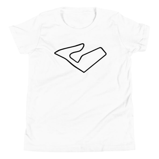 Spielberg Formula 1 youth race track t-shirt – with race circuit silhouette