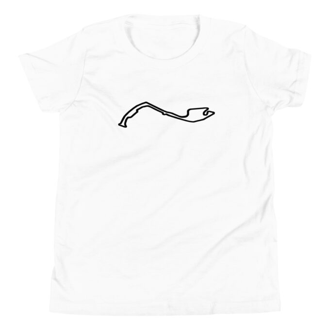 Monaco Formula 1 youth race track t-shirt – with race circuit silhouette