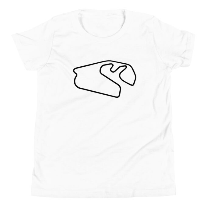 São Paulo Formula 1 youth race track t-shirt – with race circuit silhouette