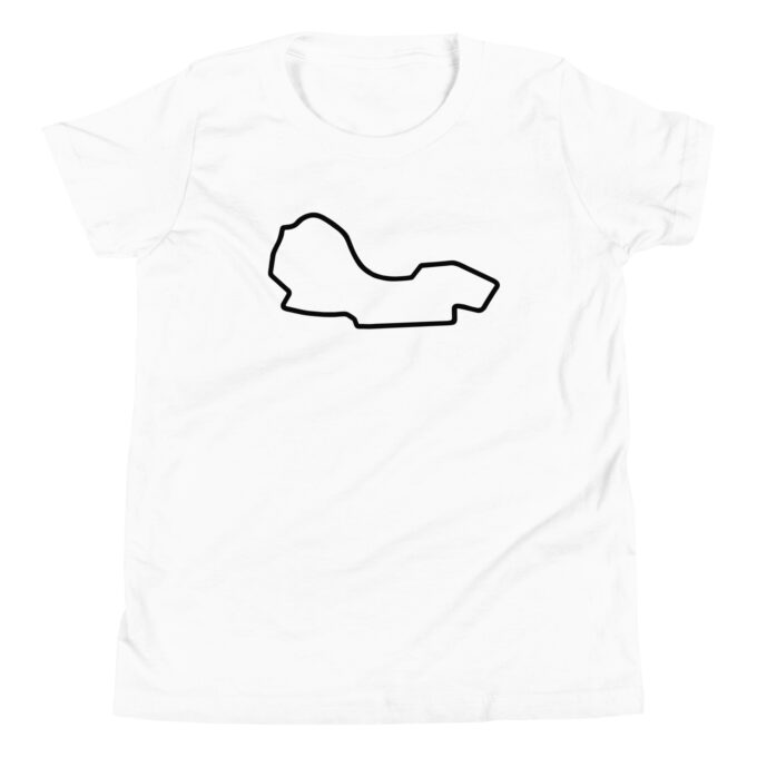 Melbourne  Formula 1 youth race track t-shirt – with race circuit silhouette