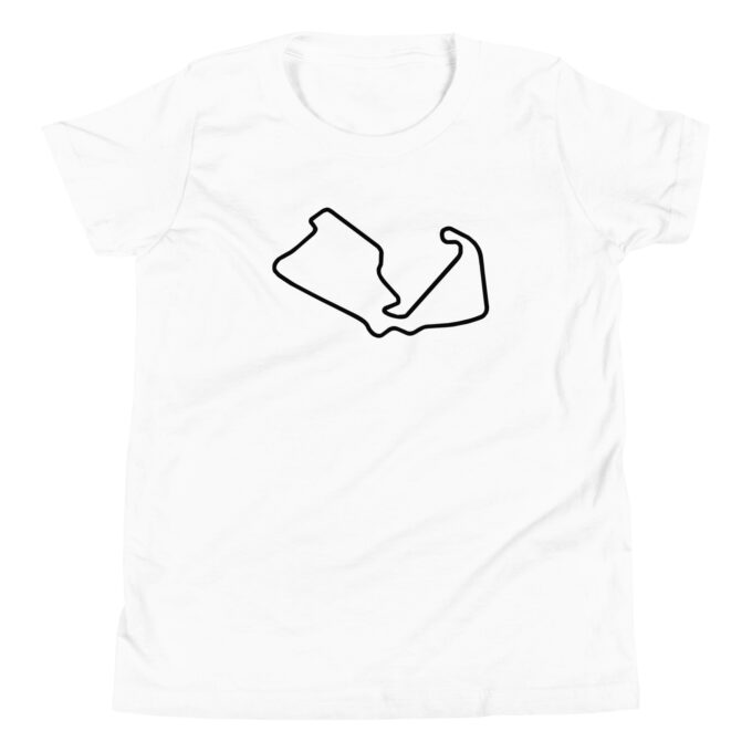 Silverstone Formula 1  youth race track t-shirt – with race circuit silhouette