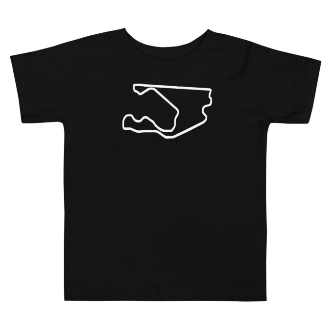 Toddler Miami Formula 1 race track t-shirt – with race circuit silhouette