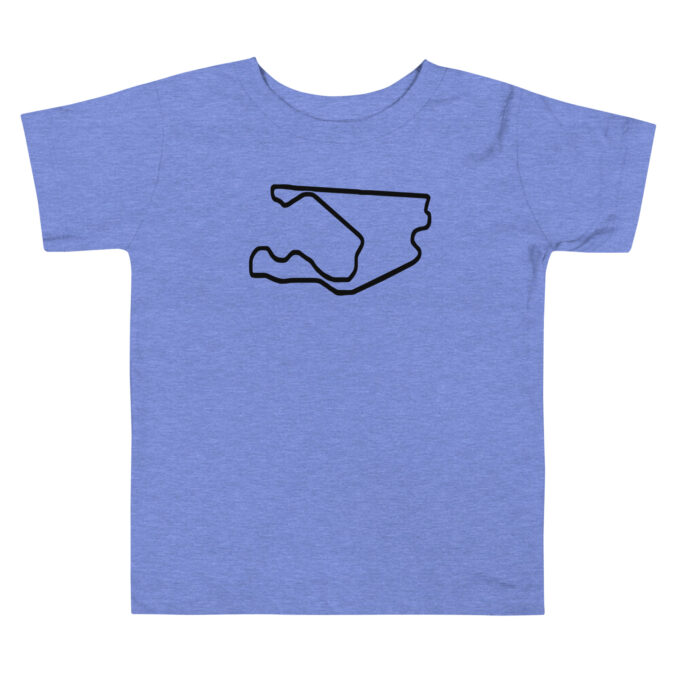 Toddler Miami Formula 1 race track t-shirt – with race circuit silhouette